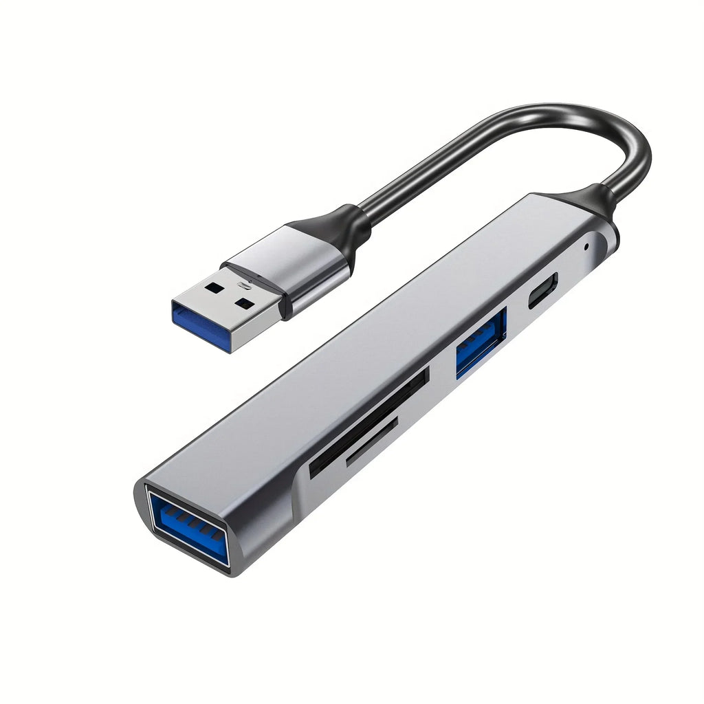 5-in-1 USB-C Card Reader & Data Hub