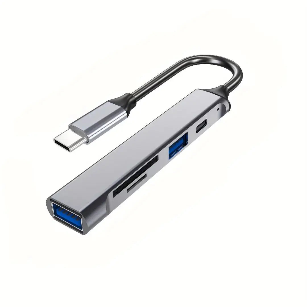 5-in-1 USB-C Card Reader & Data Hub